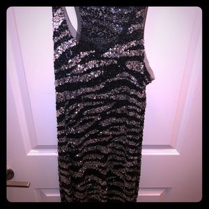 Sequined zebra print Cami